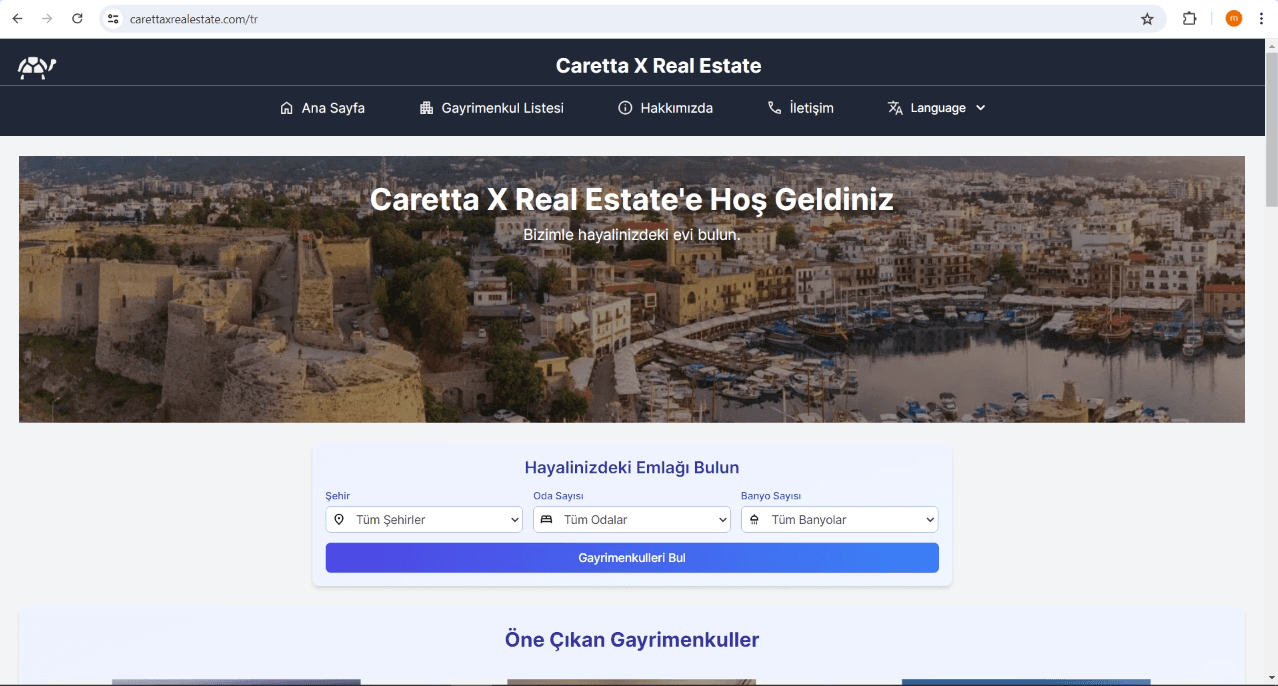 Caretta X Gayrimenkul Ekran Görüntüsü